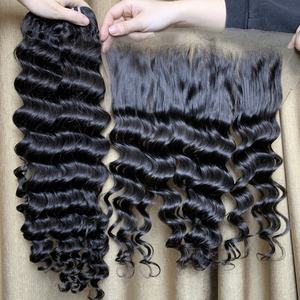 Trame de peau vierge Remy fabriquée au Vietnam haute qualité OEM eau ondulée styles droits extensions de cheveux humains sans produits chimiques - Product Image 4