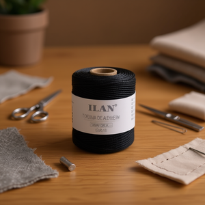 ด้ายเย็บผ้าสีดำขนาด 3 มม. ยี่ห้อ ILAN Cotton Cord Spool - Product Image 2