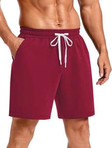 Pantalones Cortos de Lona Sólida para Hombre, Estilo Urbano, Transpirables, Antiarrugas, Resistentes al Viento, de Secado Rápido, con Cierre de Cordón, Casuales, Moda de Verano - Product Image 2