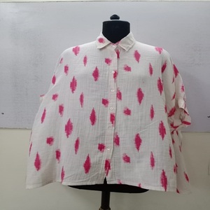 Chemise en gaze de coton, nouveau design, qualité supérieure, robe pour femme, pour usage décontracté, disponible au prix de gros auprès d'un fabricant indien. - Product Image 1