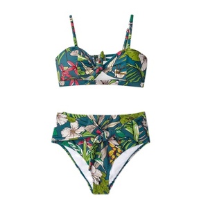 Ensemble de bikini sexy personnalisé avec logo pour femme, coupe haute, deux pièces, maillot de bain brésilien, tenue de plage d'été, vente en gros 2026, OEM ODM - Product Image 1