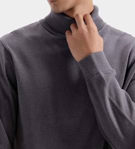 Pull col roulé uni pour homme – Confortable, léger, style décontracté hiver, couleur unie, tricot élégant - Product Image 3