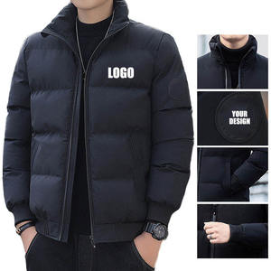 Vestes matelassées en duvet pour hommes, surdimensionnées, légères, résistantes à l'eau, avec logo personnalisé en gros - Product Image 3