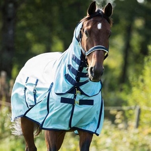Couverture de cheval imperméable et respirante, résistante aux intempéries, design léger avec sangles réglables pour un ajustement sécurisé - Product Image 4
