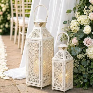 Set of 2 Vintage <b>Candle</b> <b>Lanterns</b> <b>Candle</b> <b>Lanterns</b> <b>for</b> Indoor <b>Outdoor</b> Events Paritie and Weddings Vintage Hanging <b>Lantern</b> - Product Image 2