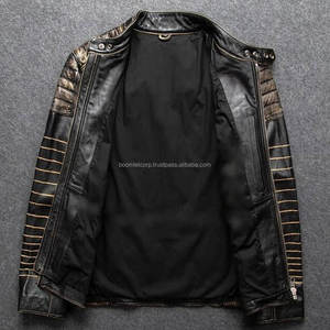 Chaquetas de Motociclista Unisex de Cuero Vacuno Premium, Resistentes al Viento, Ajustadas, Personalizadas, de Cuero Genuino de Pakistán - Product Image 2