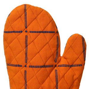 Gants de four à motif à carreaux, personnalisés, écologiques et doux, pour la cuisine et le four, au prix le plus bas. - Product Image 2