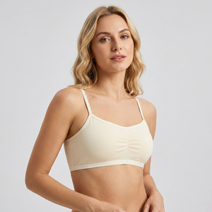 Débardeur personnalisé pour femme, couleur unie, en coton et élasthanne tricoté, respirant, col carré, fines bretelles, tissu 180g - Product Image 4
