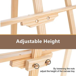 Wood <b>Easel</b> Stand Rectangle Shape Traditional Home Decor Indoor Living Room Use Durable Floor Mount - Product Image 4