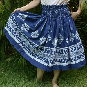 Falda Larga de Algodón 100% para Mujer, Bordada con Flores Hawaianas, Estilo Tropical, para Playa o Isla, Otoño, Casual, Ligera y Fluida - Product Image 3