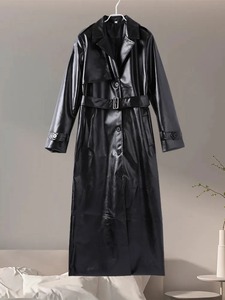 Vestes d'hiver en cuir de vachette de qualité supérieure pour femmes, manteaux longs en peau de mouton en gros, manteaux longs en cuir véritable haut de gamme pour femmes - Product Image 2