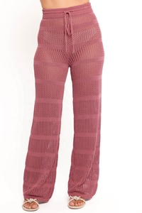 Women's Winter Autumn Sleepwear Set Elegant <b>Waffle</b> Fabric Knitted Long Sleeve Top Pants Airy Breathable V-Neck Nightgown - Product Image 2