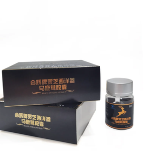 แคปซูลเสริมอาหารโสมและเห็ดหลินจือตรา HeHui ของ OEM ช่วยเพิ่มพลังและเสริมสร้างความทนทานสำหรับผู้ชาย - Product Image 5