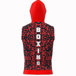 Sudadera sin mangas de boxeo profesional con tecnología de absorción de humedad para luchadores de élite, entrenamiento en el gimnasio y calentamiento. - Product Image 4