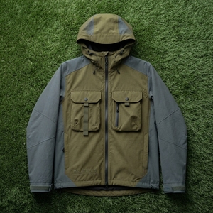 <b>Men</b> <b>Utility</b> Hooded Cargo <b>Jacket</b> Multi Pocket Outdoor Workwear Lightweight Zip Up Casual Streetwear OEM ODM Wholesale - Product Image 5