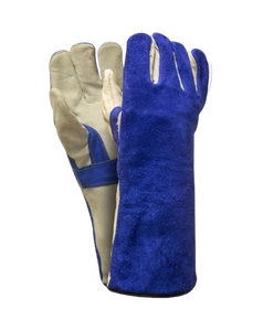 ถุงมือเชื่อมหนังวัวเนื้อเนียนหนา ป้องกันการสั่นสะเทือน ปลอดฝุ่น สำหรับงานเชื่อมอาร์กอนอุตสาหกรรม งานหนัก - Product Image 6