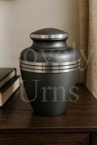 Classic Pewter Cremation Urn Elegant <b>Memorial</b> <b>Keepsake</b> Decorative Container Home Decor Funeral Accessories Durable Premium - Product Image 2