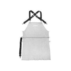 Delantal de malla metálica con correas ajustables y malla metálica resistente para uso en la cocina o el taller - Product Image 1