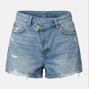 Mini-jupes imprimées chic style urbain pour femmes, décontractées, style gothique, en jean, sexy, avec nœud décoratif, tendance printemps-été - Product Image 1