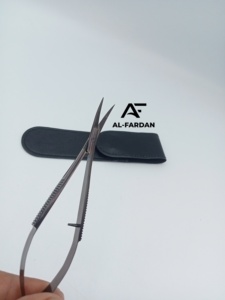 Tijeras de Maquillaje para Cejas, Color Negro Plasma, Hoja Curva Afilada, con Logotipo Personalizado, Tijeras Personalizadas para Manicura Rusa - Product Image 4