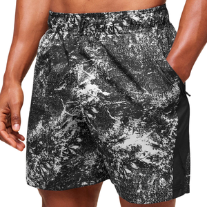 Shorts de sport pour homme, coupe slim, 7 pouces, légers, pour entraînement et fitness, gris métallisé et noir - Product Image 2