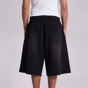 Shorts Cargo Homme Tendance 2026 en Polaire Polyester/Coton Solide, Écologiques, Respirants et à Séchage Rapide pour la Gym - Product Image 2