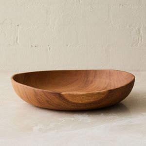 Bol en bois de style antique pour une présentation de luxe lors des repas, bol central en bois massif de qualité supérieure - Product Image 4