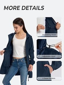 ผู้ผลิตเสื้อแจ็คเก็ตกันลมแบบ OEM สีสันตัดกัน เสื้อแจ็คเก็ตกันลมสำหรับผู้หญิง น้ำหนักเบา สำหรับเล่นกีฬา กันน้ำ มีฮู้ด - Product Image 6