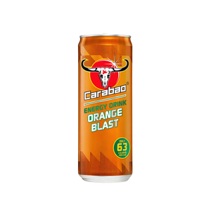 Boisson Énergisante Carabao 330ML en Canette – Vente en Gros – Saveurs Originales Orange Blast, Mangue, Pomme Verte, Baies Mixtes 330ML - Product Image 2