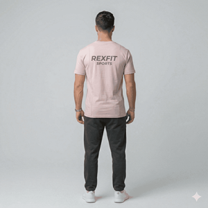 เสื้อยืดผู้ชายสไตล์ลำลองแบบใหม่สำหรับออกกำลังกาย แบรนด์ส่วนตัว ขายส่ง เสื้อยืดทรงเข้ารูป ผลิตจากวัสดุคุณภาพดีที่สุด - Product Image 3