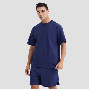 High Quality 100% Cotton Streetwear Regular Fit <b>Boxy</b> <b>T</b>-<b>shirt</b> Heavyweight Hip Hop Eco-Friendly Breathable Quick Dry 220g Drop - Product Image 1