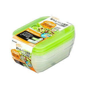 Inomata Contenedor Hermético de Almacenamiento de Alimentos, 140Ml, Fácil Bloqueo, Juego 3P - Product Image 1