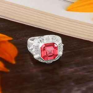 Anillo de Zafiro Rosa, Plata de Ley 925, Corte Cojín, Gema Preciosa, Anillo de Compromiso para Mujer, Regalo, Joyería Fina - Product Image 5