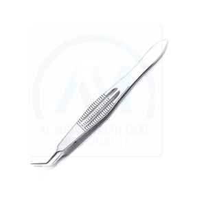 AL MIDA Castroviejo Pince de micro-ligature angulaire AMHC-R-377 en acier inoxydable, outil de suture ophtalmique, instrument chirurgical, prise en main facile - Product Image 1