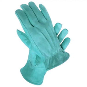 Gants de sécurité pour conducteurs avec logo personnalisable, en cuir de vachette grainé robuste, antidérapants, avec manchette élastique, protection industrielle des mains - Product Image 5