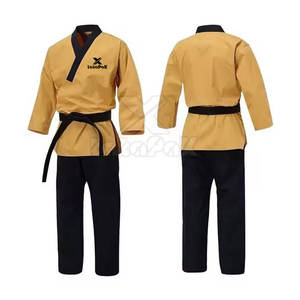 Uniforme de Karate de Algodón Lavado Elástico y Duradero de Alta Calidad, Conjunto Transpirable para Entrenamiento Profesional, Precio al por Mayor - Product Image 5