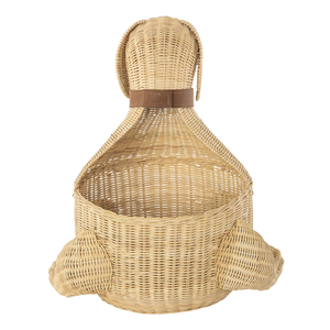 Panier de rangement en rotin tressé en forme de chien assis, idéal pour chambre d'enfant, jouet décoratif, support de rangement pour articles divers, vente en gros - Product Image 2
