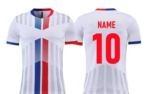 เสื้อฟุตบอลแบบยูนิเซ็กซ์คุณภาพสูงสั่งทำพิเศษ ชุดฝึกซ้อมแบบซับลิเมชั่น โพลีเอสเตอร์ 100% ระบายอากาศได้ดี แห้งเร็ว สำหรับกีฬา รับผลิตแบบ OEM - Product Image 4