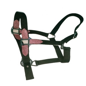 HORSE PP <b>HALTER</b> WITH MINK PADDING ADJUSTABLE HEAD COLLAR AND SILVER FITTING - Product Image 4