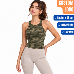 Chaleco Deportivo para Mujer, Transpirable, Ajustado, con Relleno, Top Deportivo Acanalado para Yoga - Product Image 1