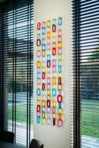 Chaîne en résine grande taille, maillons colorés pour décoration murale, séparateur de pièce DIY et accessoires de rideaux - Product Image 4