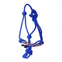 Laisse florale en cuir et corde, robuste et réglable, pour chevaux – Équipement équestre durable et personnalisé