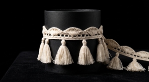ลูกไม้ฝ้ายทำมือประดับพู่สำหรับผ้าม่านตกแต่งบ้าน - Product Image 1