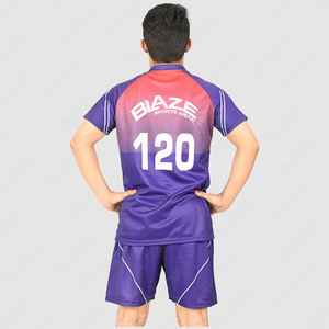 Ensemble de maillots de football de club personnalisés Nouveau design Uniforme de football à sublimation Uniforme d'équipe adulte respirant vert bleu foncé - Product Image 3