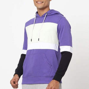 Sweat à capuche décontracté pour homme, style streetwear, 100 % coton molletonné respirant, avec logo personnalisé imprimé en sérigraphie sur le devant - Product Image 1