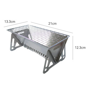 Portable Outdoor Folding Mini 304 Stainless Steel Barbecue Stove Complete Set of <b>Small</b> Outdoor Internet Celebrity Barbecue Tools - Product Image 6