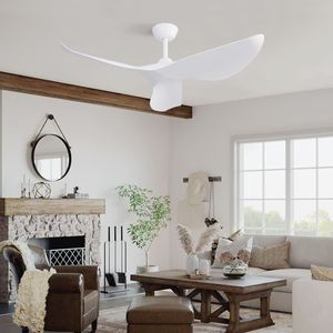 Ventilatore da Soffitto Moderno da 38 Pollici per Interni ed Esterni con Motore DC e Telecomando per Camera da Letto e Soggiorno Senza Luce - Product Image 4