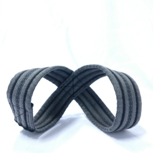 Sports Fitness Professional Figure 8 Strap Custom Logo Cotton Weight Lifting Straps Figure 8 Wrist <b>Wrap</b> High <b>Stretch</b> Closure - Product Image 1