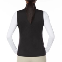 Gilet de sport en softshell respirant pour femmes, performance équestre, logo personnalisé, sans manches, extensible, absorbant la transpiration