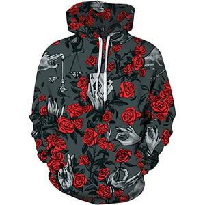 High Quality 500 GSM 100% Cotton Fleece Custom Logo Streetwear Thick Heavyweight Oversized Pullover Hoodies for Men Printed - Product Image 6